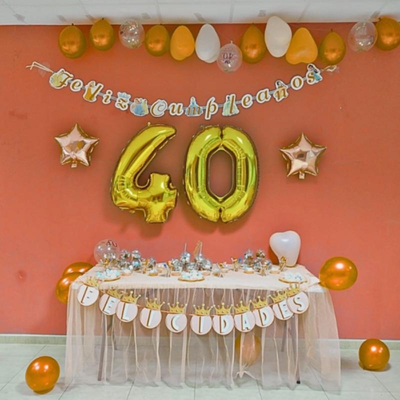 decoraciones para cumpleaños 40 años, cumpleaños para mayores en event park